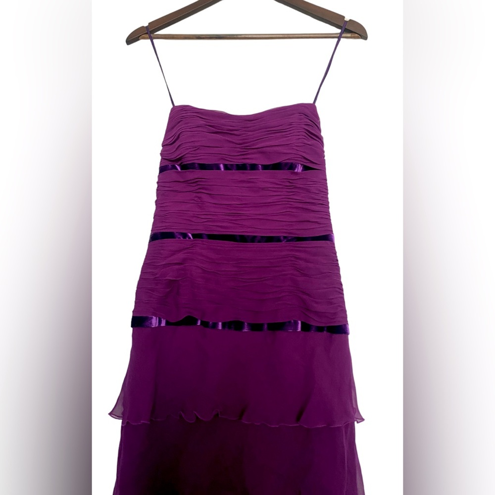Vintage 100% Silk, Purple LIANCARLO Dress (Size 10)